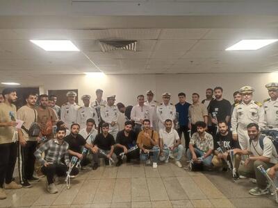 بازگشت کارکنان «ناو لاوان» به کشور پس از ۷ ماه