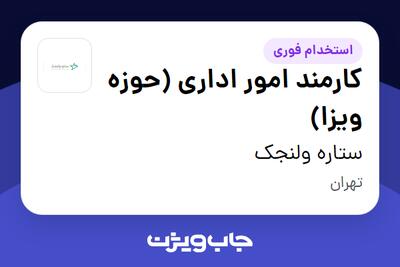  استخدام کارمند امور اداری (حوزه ویزا) - خانم در ستاره ولنجک