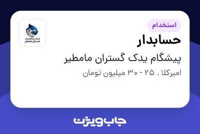  استخدام حسابدار - خانم در پیشگام یدک گستران مامطیر
