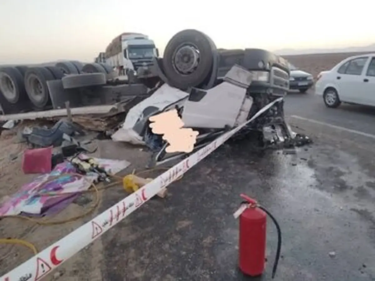 تصادف مرگبار در محور دامغان ـ جندق؛ ۲ نفر جان باختند