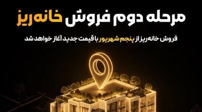  مرحله دوم فروش «خانه‌ریز» از پنجم شهریور آغاز می‌شود؛ واگذاری خانه‌ریز با قیمت کارشناسی جدید - مردم سالاری آنلاین