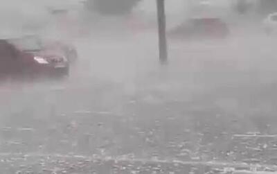 فیلم/ بارش شدید و خسارتبار تگرگ در شمال فرانسه