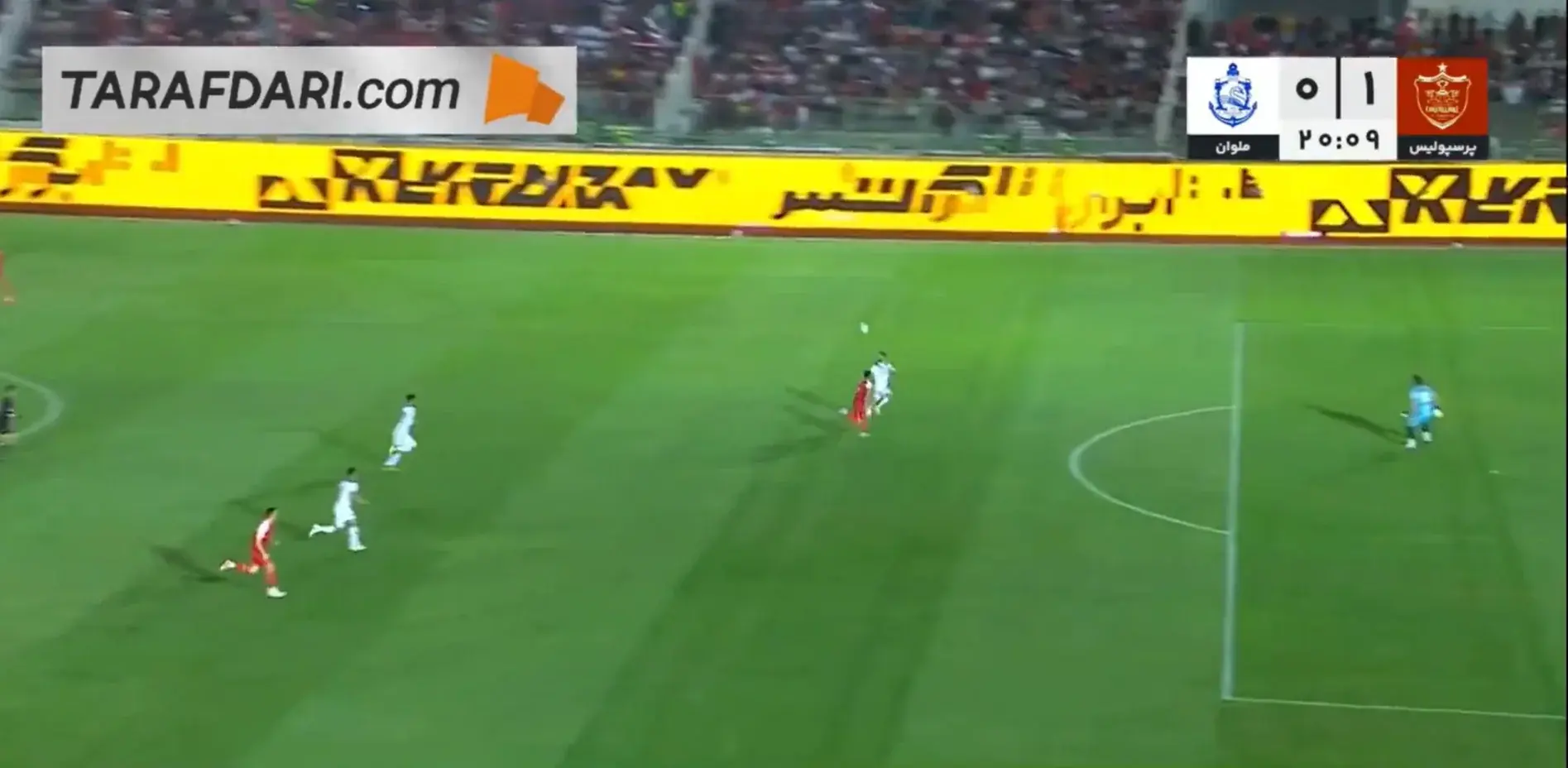  گل پرسپولیس به ملوان (پرسپولیس 1-0 ملوان) - پارس فوتبال