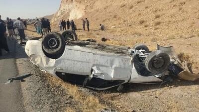  واژگونی مرگبار پژو پارس در جاده علویجه 2 کشته برجای گذاشت