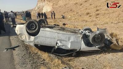 واژگونی مرگبار پژو پارس در جاده علویجه
