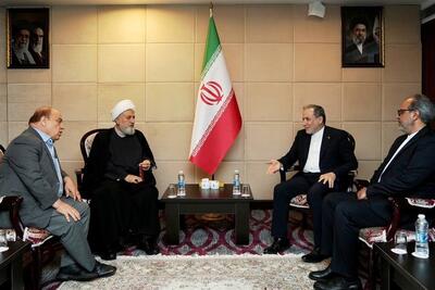 دیدار نائب رئیس مجلس اعلای اسلامی شیعیان لبنان با عراقچی - تسنیم