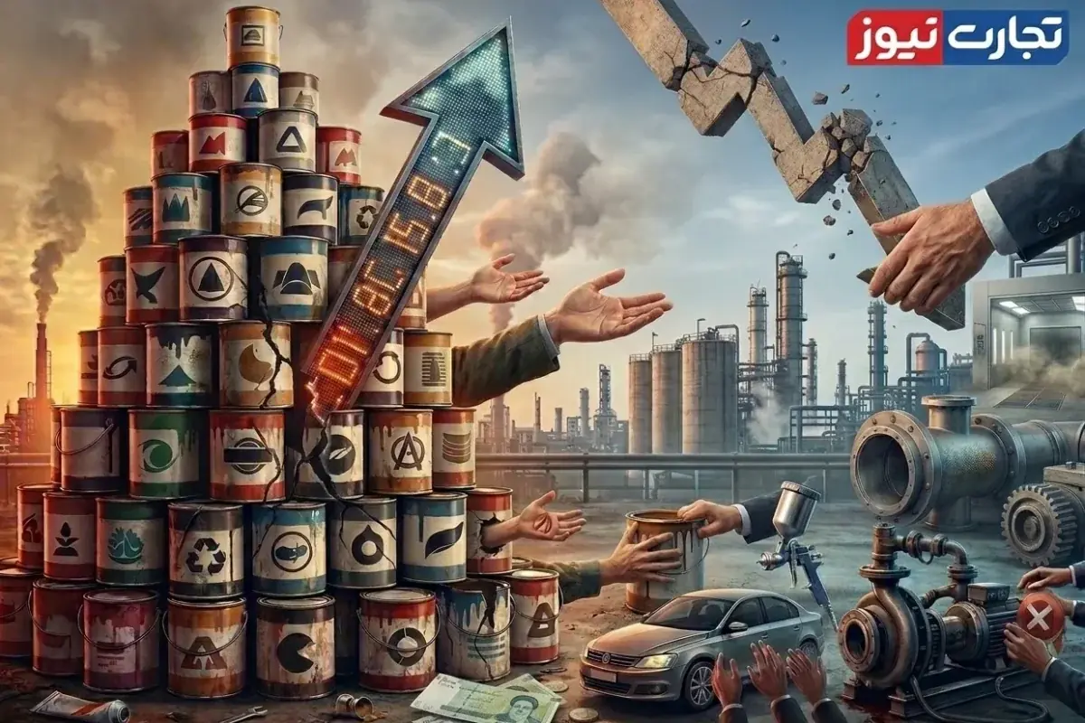 افزایش ۲۰۰ درصدی قیمت رنگ در یک سال اخیر / فروش رنگ ساختمانی بیش از ۸۰ درصد کاهش یافت!