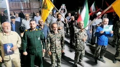  حضور پرشور مردم انقلابی دیباج در میدان مقاومت + فیلم