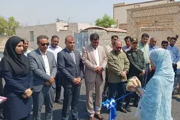 کلنگزنی مدرسه ۱۲ کلاسه مرکز سلامت و افتتاح آسفالت محلات رودان