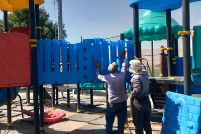  پارک‌های ابهر، امن‌تر و شاداب‌تر؛ تمرکز شهرداری بر نوسازی محیط‌های بازی کودکان