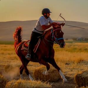  یک خوزستانی، سکان‌دار تیم ملی کمانگیری روی اسب در بازی‌های جهانی قرقیزستان