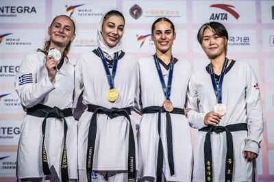 تکواندو آزاد زنان جهان؛ ساغر مرادی طلایی شد، حذف ناهید کیانی و محمدی در روز پایانی