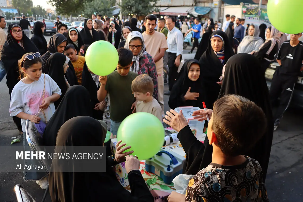  موکب نوجوانان محبان امام هادی(ع) در جشن «امت احمد(ص)» کرمانشاه