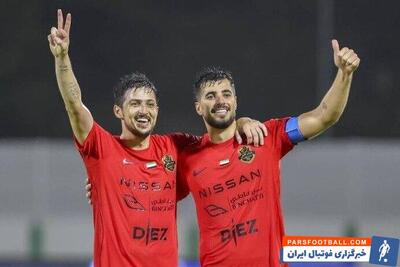 پست سردار آزمون پس از برد مقابل الوصل