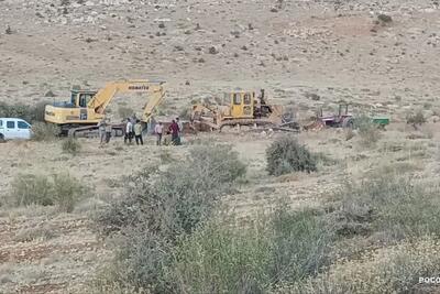 توقیف بولدوزرهای متخلف در منطقه حفاظتشده بستانک فارس