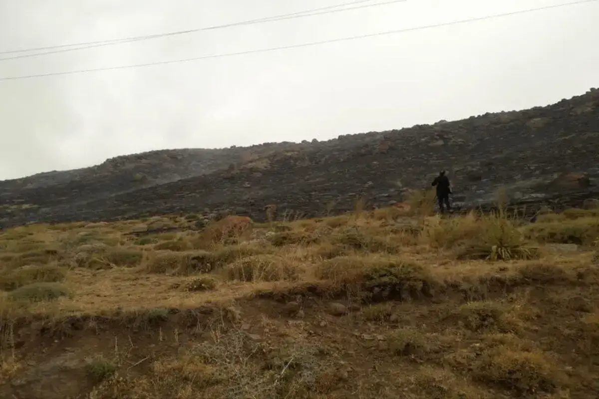 آتشسوزی در منطقه گردشگری نئور اردبیل