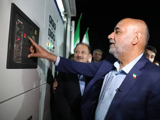 بهرهبرداری از نیروگاه خورشیدی سه مگاواتی
