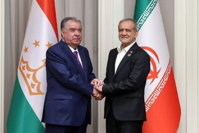 دیدار روسای جمهور ایران و تاجیکستان