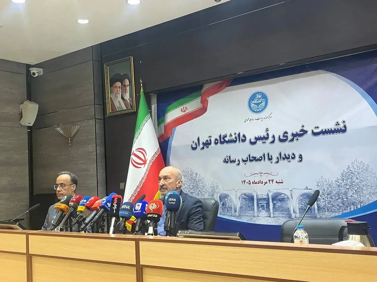 رونمایی از بورس نخبگان در نشست خبری رییس دانشگاه تهران