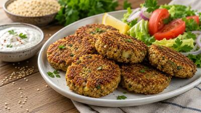 طرز تهیه کتلت کینوا؛ خوشمزه، کمکالری و پروتئینی