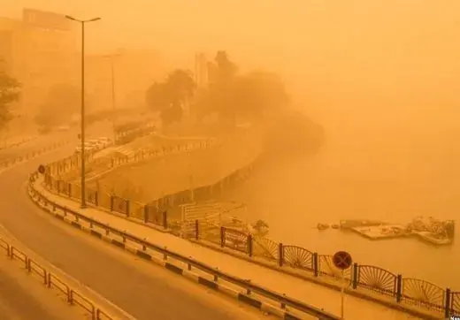  گرد و خاک دو روزه تندباد در خوزستان