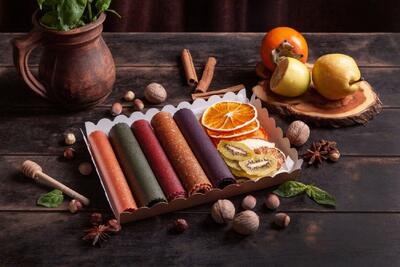  ارزش غذایی و کالری لواشک هفت میوه | راهنمای کامل مصرف سالم در رژیم غذایی