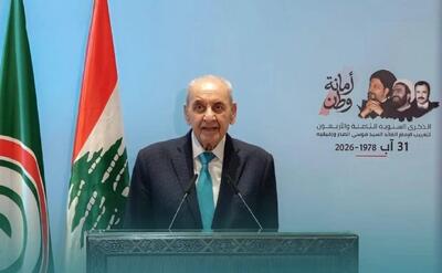 نبیه بری: اسرائیل با ویران کردن شهرها، به دنبال محو حافظه تاریخی لبنان است