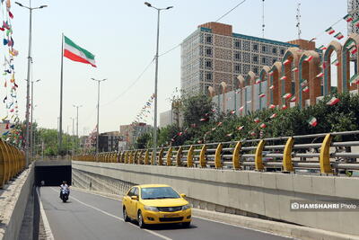 زیرگذر میدان سپاه یک ماه پس از افتتاح