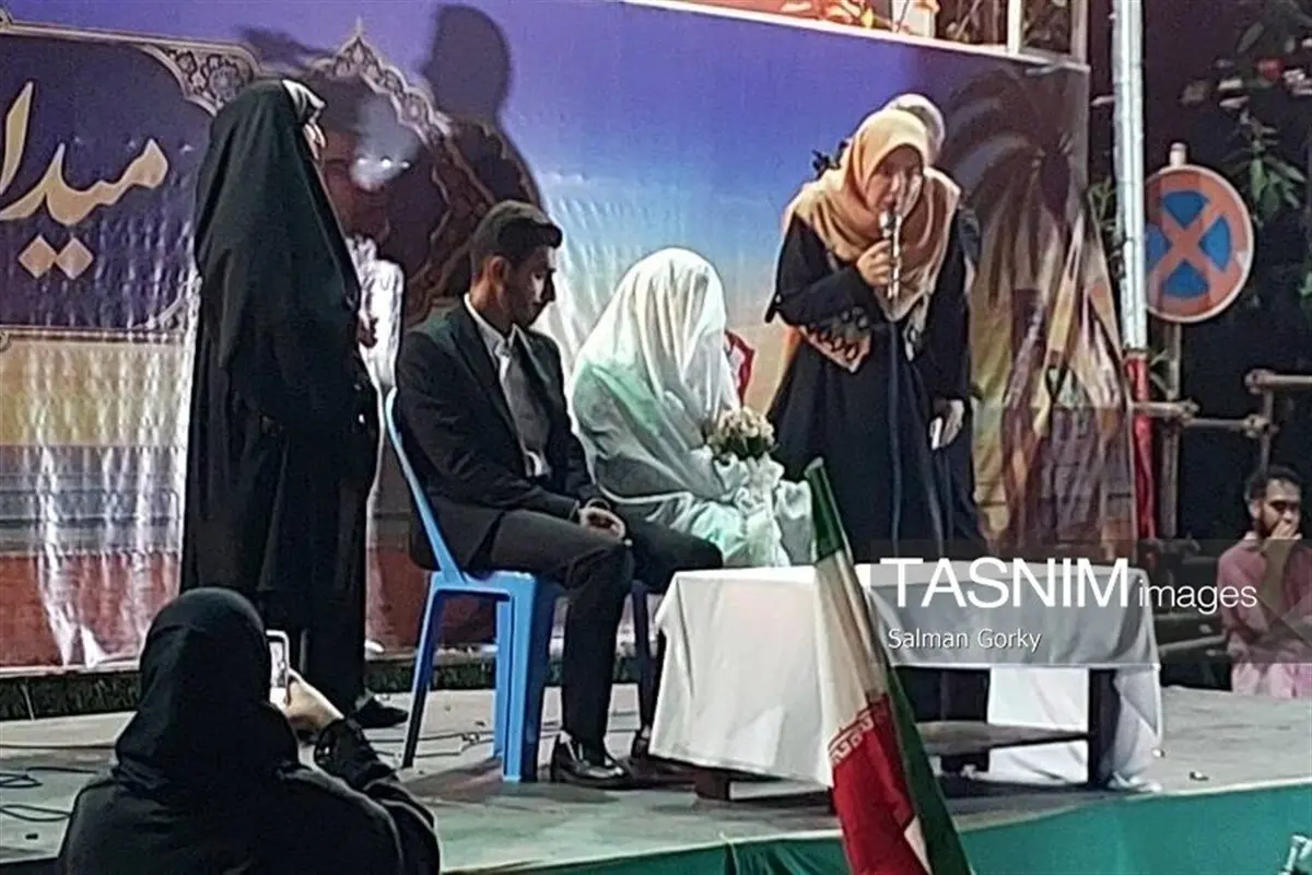 جشن ازدواج زوج جوان بوشهری در حماسه خیابان