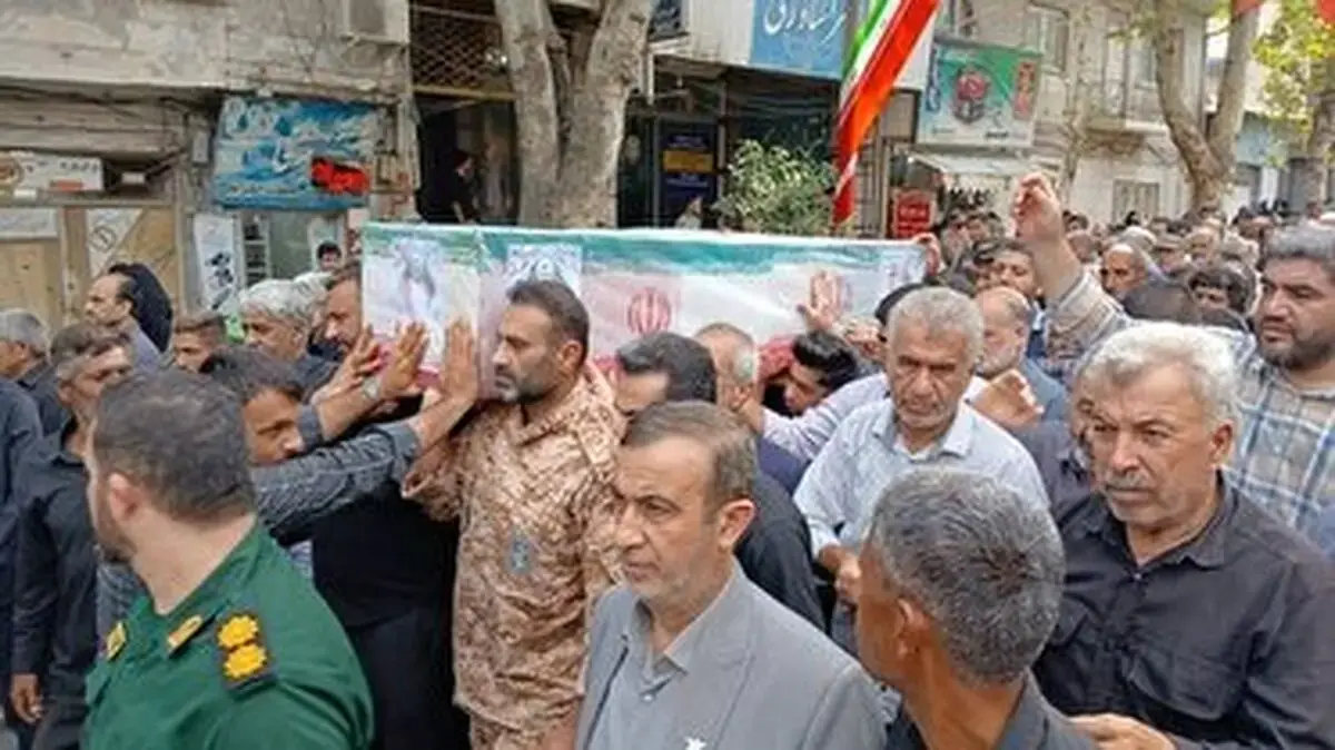 تشییع پیکر شهید حجت الاسلام امیری در شهر فاضل آباد