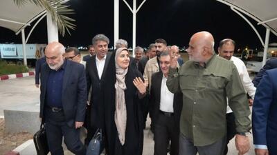 وزیر راه و شهرسازی وارد آبادان شد