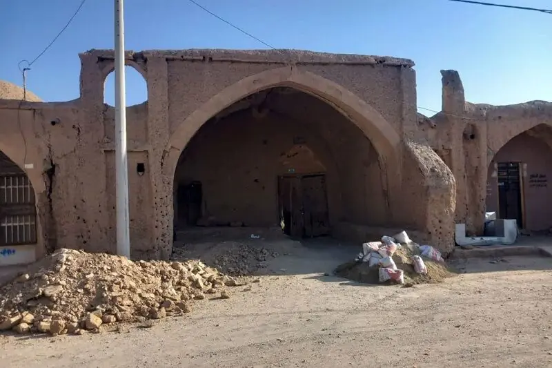 عملیات مرمت «کاروانسرای حمام» کوهپایه آغاز شد