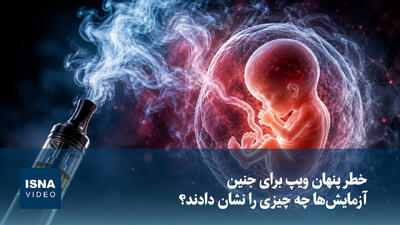  ویدیو/ خطر پنهان ویپ برای جنین؛ آزمایش‌ها چه چیزی را نشان دادند؟