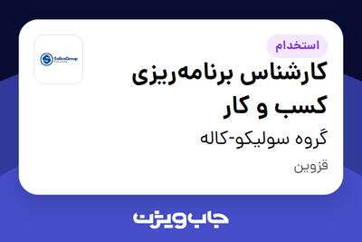 استخدام کارشناس برنامهریزی کسب و کار در گروه سولیکو-کاله