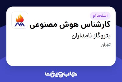 استخدام کارشناس هوش مصنوعی در پتروگاز نامداران