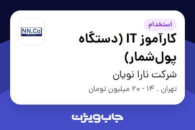 استخدام کارآموز IT (دستگاه پولشمار) - آقا در شرکت نارا نویان