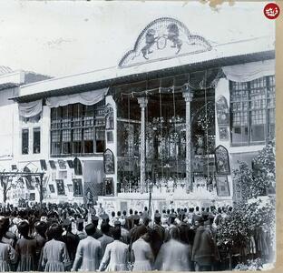  عکس/ اجتماع کارگزاران حکومت در کاخ گلستان پس از درگذشت مظفرالدین‌شاه