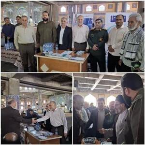 بازدید نماینده ولی فقیه و امام جمعه خرم آباد از میز خدمت اداره کل استاندارد لرستان
