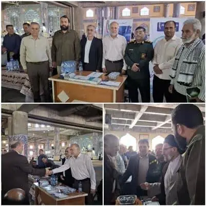 بازدید نماینده ولی فقیه و امام جمعه خرم آباد از میز خدمت اداره کل استاندارد لرستان