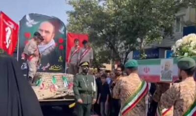 فیلم/ آیین تشییع شهید «علی اصغر نورانی» در آشخانه