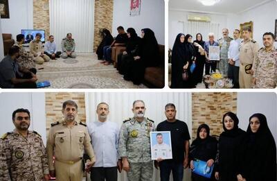  دیدار فرمانده نیروی دریایی ارتش با خانواده شهدای جنگ رمضان