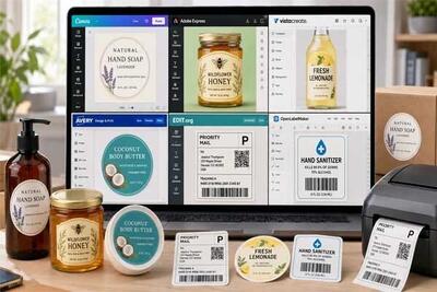 طراحی لیبل آنلاین رایگان؛ معرفی سایتها و آموزش ساخت لیبل