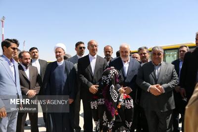  وزیر نیرو برای افتتاح چند طرح وارد کرمانشاه شد