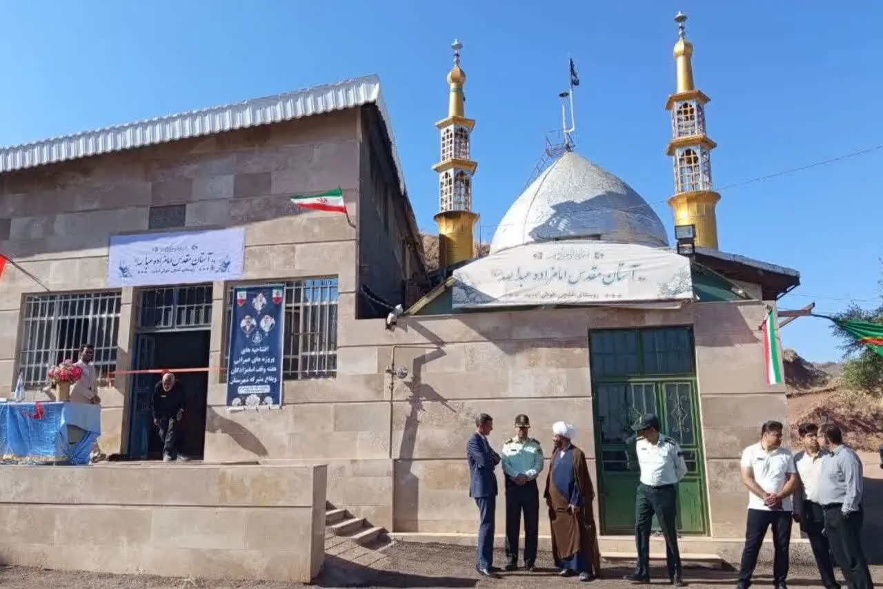 شبستان امامزاده عبدالله(ع) روستای غنچی جلگه رخ افتتاح شد