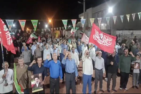  گنبدی‌ها در تجمع شبانه بار دیگر همدل و متحد شدند