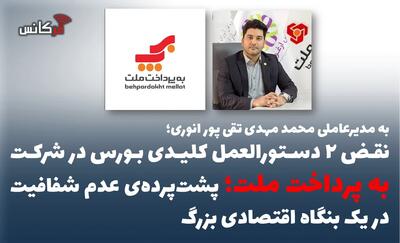  نقض ۲ دستورالعمل کلیدی بورس در شرکت به پرداخت ملت؛ پشت‌پرده‌ی عدم شفافیت در یک بنگاه اقتصادی بزرگ