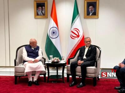  ببینید| تصاویری از دیدار پزشکیان با نخست‌وزیر هند