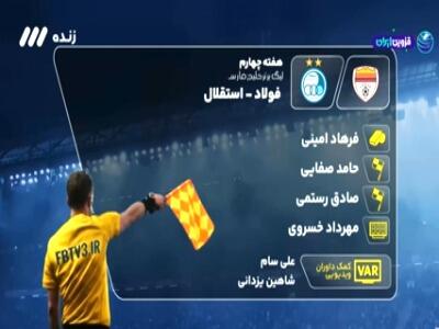 کارشناسی داوری فولاد - استقلال | آخرین خبر