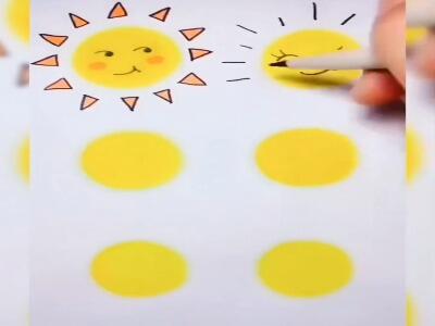  نقاشی خورشید باحال | آخرین خبر