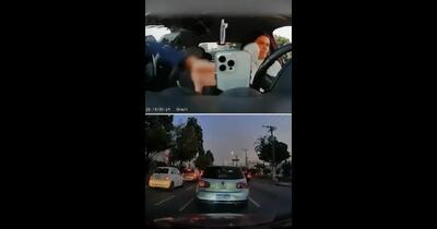  شوکه شدن یک زن از سرقت برق‌آسای موبایلش داخل خودرو